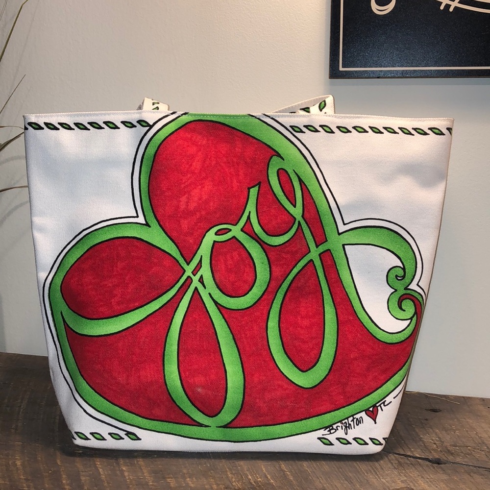 Brighton Christmas Joy Canvas Tote